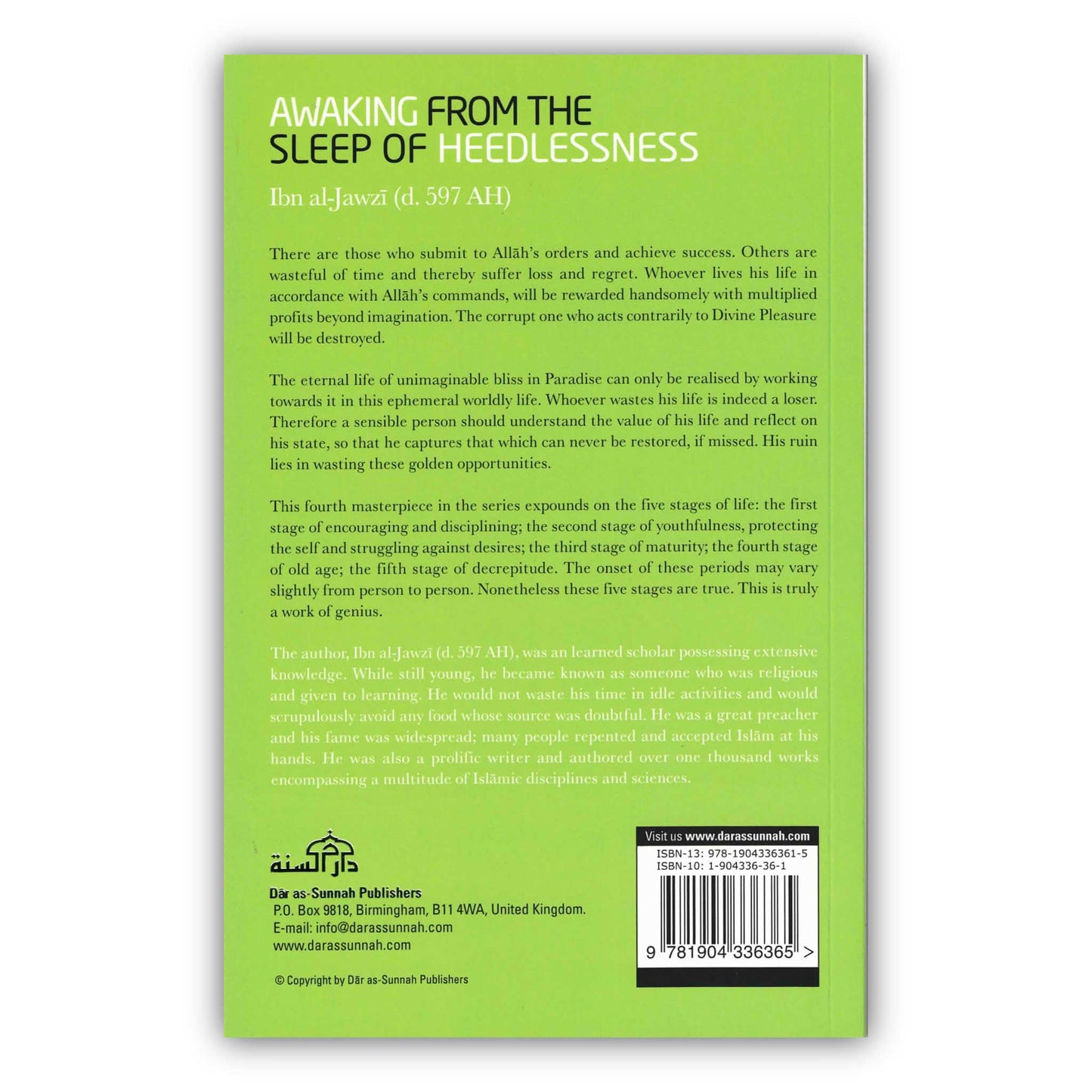 Awaking From the Sleep of the Heedlessness By Ibn al-Jawzi