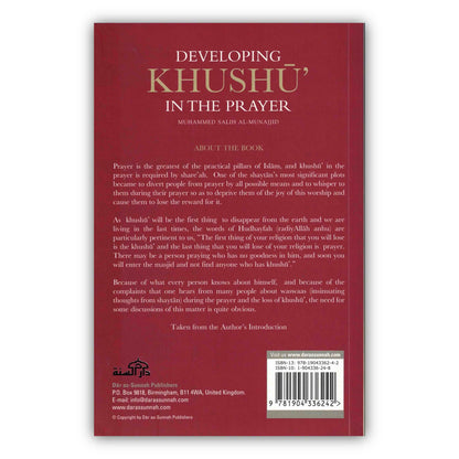 Developing Khushu in the prayer By Muhammed Salih al Munajjid