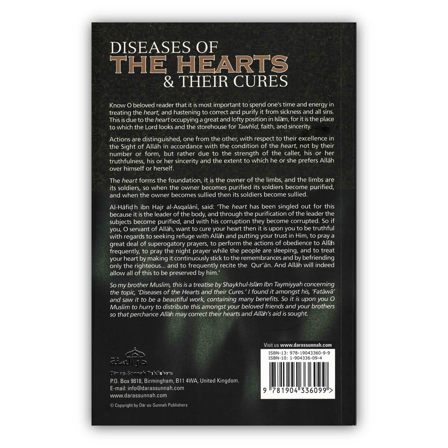 Diseases Of The Hearts & Their Cures By Shaykhul-Islam Ibn Taymiyyah