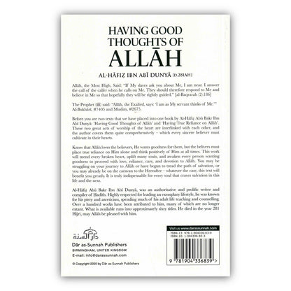 Having Good Thoughts of Allah by Al-Hafiz Ibn Abi Dunya